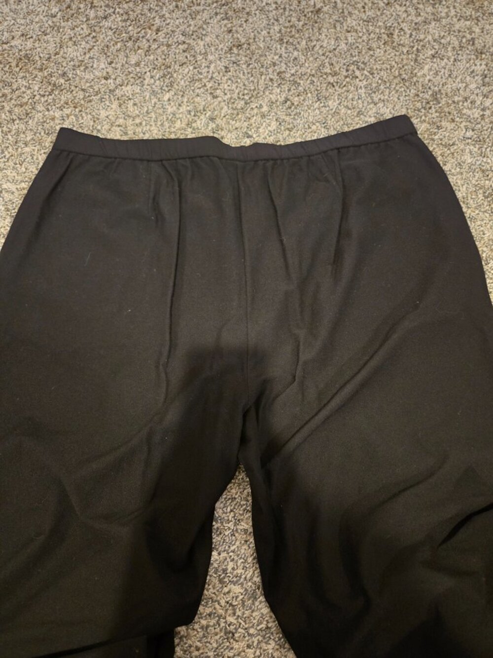 Eileen Fisher Black Crepe Jogger Pants L - Picture 5 of 5